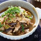 なすと豚こまの香味づけ【#作り置き#調味料1つ#揚げない】
