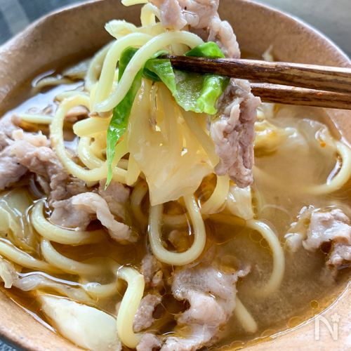 レンジで完成♡『豚肉の味噌つけ麺』火を使わない!夏レシピ♪