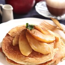 お豆腐でしっとりモチモチ！米粉のパンケーキ。