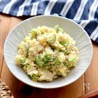 ポリポリ食感がやみつき！ツナとたくあんのポテサラ
