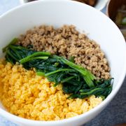 『基本の３色そぼろご飯【鶏・卵・ほうれん草】』＃お弁当