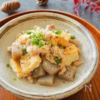 煮込みは5分！厚揚げとこんにゃくと豚肉の味噌煮
