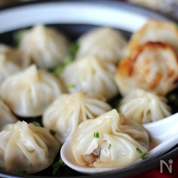 餃子の皮でつくる焼き小籠包