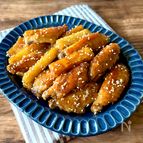 手羽中と長芋の甘辛揚げ