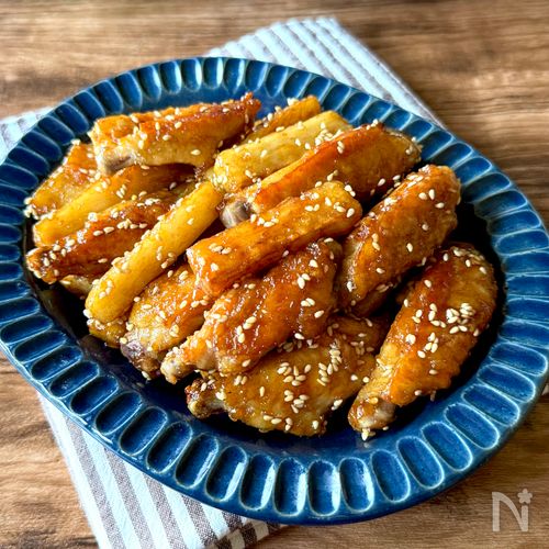 手羽中と長芋の甘辛揚げ