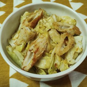 M＊Pの作ってみた!投稿(【ちくわとキャベツのマヨカレー炒め】食欲そそる簡単副菜♩)