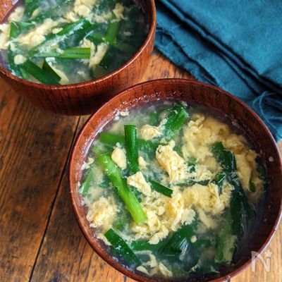 【ほっとする♡にら玉のみそ汁】何度でも食べたい母の味