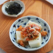 すぐでき！ピリ辛まろやか韓国風『キムチーズ餅』