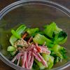 青梗菜とハムの中華和えの工程4
