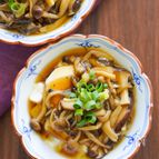 きのこのあんかけ豆腐