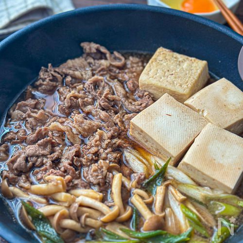 ワンパンで煮込むだけ！【牛すき煮】