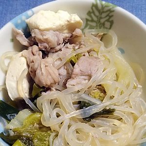 猫の作ってみた!投稿(給食の味。豚肉ですき焼き風煮)