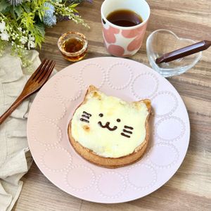 のりのり🐾🎀🤍の作ってみた!投稿(甘じょっぱい背徳の味♡『ピーナッツバターチーズトースト』)