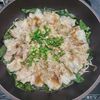 とももの作ってみた!投稿(豆もやしとほうれん草のスタミナ豚バラ旨ぽん蒸し)