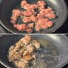 ナッツ入りでおつまみに◎【ひき肉とピーマンの中華風炒め】の工程1