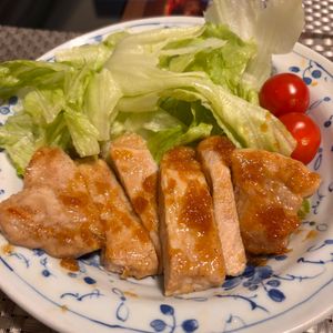 みきプルーンの作ってみた!投稿(お手軽ごちそうおかず♡『はちみつジンジャーポークステーキ』)