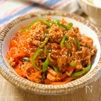 レンジで味しみしみ♡【簡単そぼろチャプチェ】