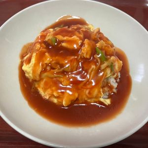 りんごの作ってみた!投稿(やさしい甘酸っぱさ♪【ふわとろ玉子丼】)
