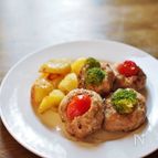 真ん中野菜のはんばーぐ