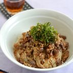 ガッツリ牛肉油そうめん
