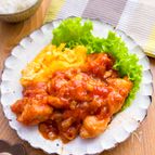 【ふわたま添え♡しっとり鶏チリ】むね肉でコスパよし◎