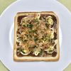キャピタンの作ってみた!投稿(のせて焼くだけ！ベビーチーズのお好み焼きトースト)
