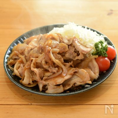 アップルポークの糀甘酒しょうが焼き