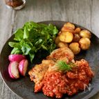 チキンソテー短時間で濃厚トマトソース♪