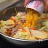 白菜とひき肉の中華丼の工程4