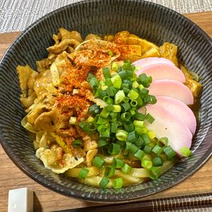 楽ラク手抜キッチン🐶🐾の作ってみた!投稿(切ってチンするだけ♡「レンジで本格カレーうどん」)