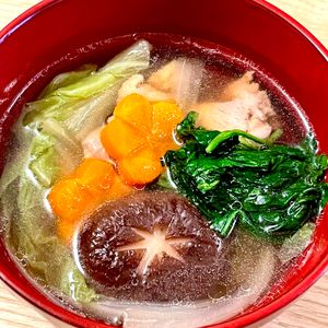 michuの作ってみた!投稿(白だしで簡単！鶏肉と白菜のお雑煮)