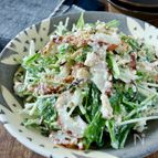 水切り不要＊水菜と竹輪の白和え