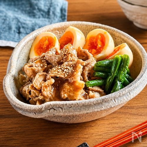 豚こまで手軽に♪【豚肉と卵の甘辛煮】