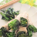 菜の花の豚肉巻き