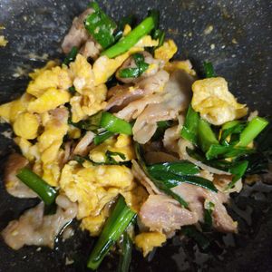 さこ　マロ美の作ってみた!投稿(【豚にら玉のオイスター炒め】おうちで本格中華！)