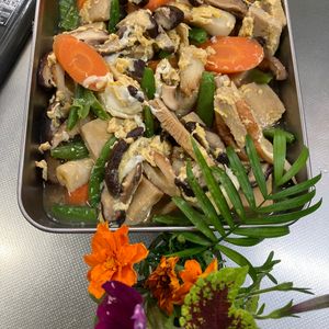 そら・ゆずの作ってみた!投稿(長寿県信州の伝統食材【高野豆腐の卵とじ】簡単ヘルシーレシピ♪)