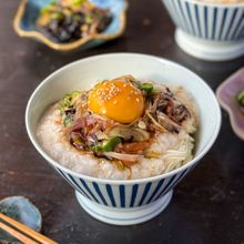 【トロねば元気爆増☆とろろと梅しお昆布のねばねばそうめん】