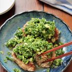 ジューシー！やみつき！ネギ塩だれのもやしハンバーグ
