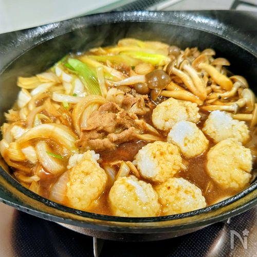 【だまこ鍋】秋田のきりたんぽ鍋の原型をアレンジしてみました。