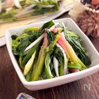 【簡単副菜！おつまみにも】ほうれん草とネギのナムル