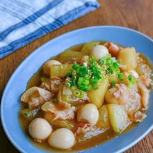 冬瓜と豚肉とうずらの卵のうま煮