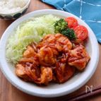 鶏むね肉で洋食屋さんの味【甘辛鶏たま炒め】