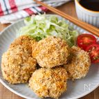 コスパ◎香ばし衣でご飯すすむ♪【豚こまのごまサクサク焼き】