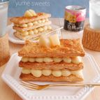 簡単なのに豪華！白桃のミルフィーユ