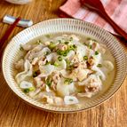 10分で味しみ！【薄切り大根と豚バラの塩スープ煮】