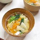 野菜たっぷりの味噌汁＊献立に手軽に野菜をプラス～♪