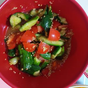 milkの作ってみた!投稿(きゅうりとトマトの《居酒屋風♡旨だしサラダ》)