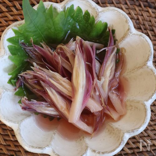 レンジで簡単！ミョウガの甘酢漬け