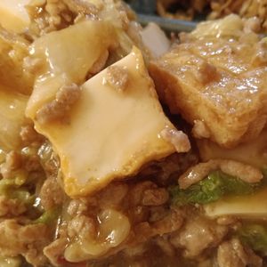 ぽぽペの作ってみた!投稿(厚揚げたっぷり《とろ旨♡麻婆白菜》)