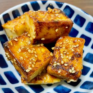 momoの作ってみた!投稿(【厚揚げのごま味噌照り焼き】ササッとおつまみに♬甘め味噌味♡)